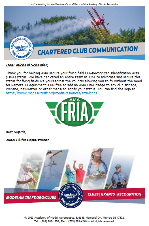 FRIA Approval Letter